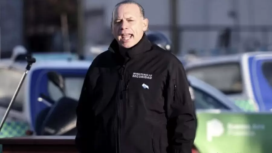 Sergio Berni, responsable por la escena del crimen