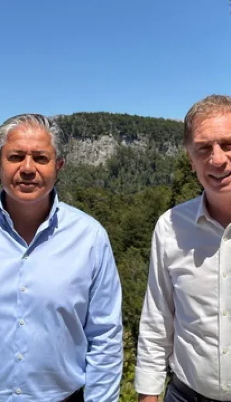 Rolando Figueroa con Diego Santilli