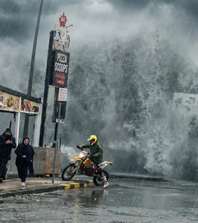 Olas de 10 metros en Europa y calor extremo en Argentina
