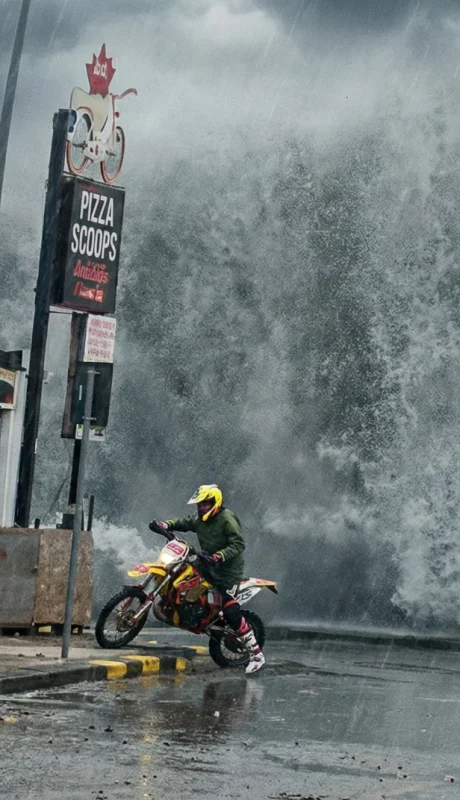 Olas de 10 metros en Europa y calor extremo en Argentina