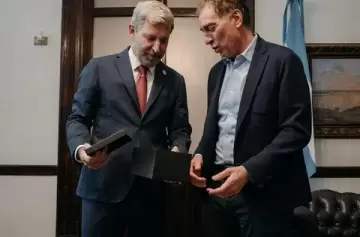 Diego Santilli sumó el apoyo de Rogelio Frigerio en Entre Ríos para la reforma laboral
