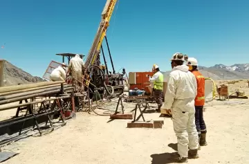 El proyecto minero El Perdido en Malargüe ya supera los 250 metros de perforación