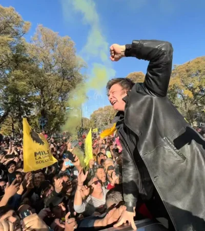 Javier Milei en campaña. (Imagen: archivo web)