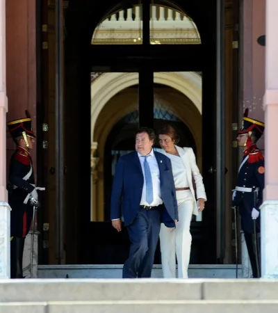 Alberto Weretilneck en Casa Rosada