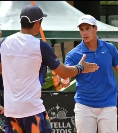 Luis Martínez y Cristian Rodríguez, los tenistas del escándalo en Brasil.
