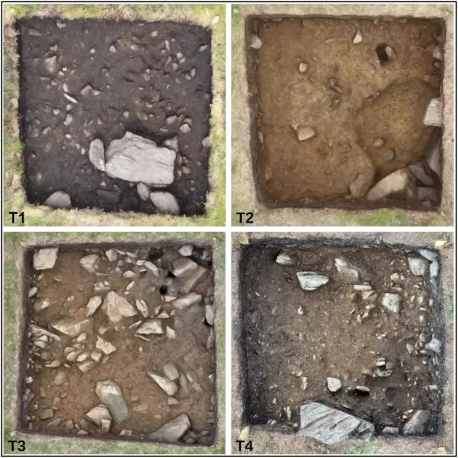 Las zanjas de excavación.