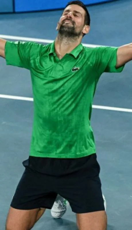 Novak Djokovic en el Abierto de Australia 2026.