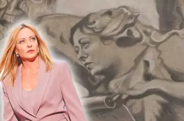 ¿Milagro o provocación? Polémica en Italia por un ángel con la cara de Giorgia Meloni en una basílica de Roma