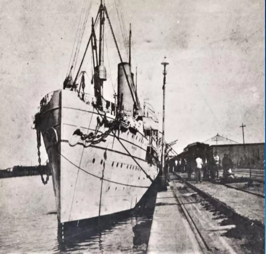 El 'Danube' trajo la histórica pieza desde Europa hasta La Plata. (Imagen: web)