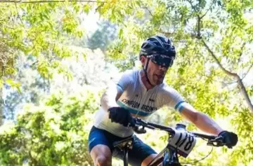 Ciclista mendocino que se consagró Campeón Sudamericano de Mountain Bike en la categoría Máster