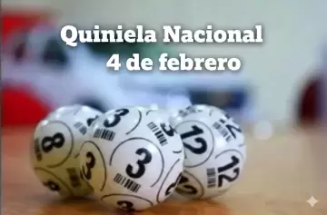 Quiniela Nacional (Ciudad): todos los resultados de hoy, miércoles 4 de febrero de 2026
