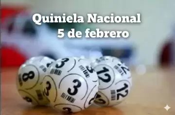 Quiniela Nacional (Ciudad): todos los resultados de hoy, jueves 5 de febrero de 2026