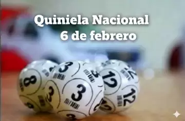Quiniela Nacional (Ciudad): todos los resultados de hoy, viernes 6 de febrero de 2026