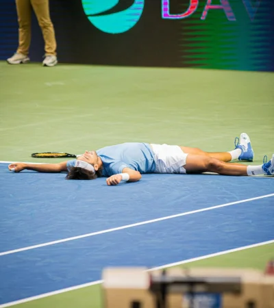 Thiago Tirante tras su victoria.