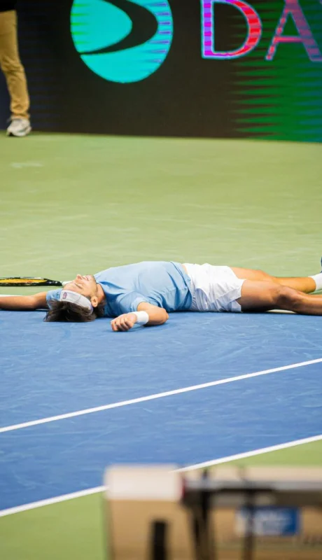 Thiago Tirante tras su victoria.