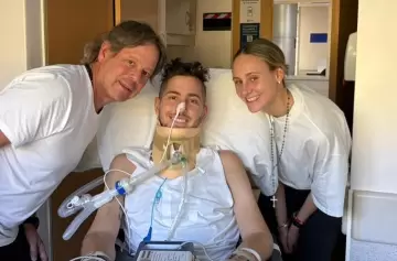 Con una sonrisa y mucha fe: las fotos y el emotivo posteo de Juan Cruz Yacopini