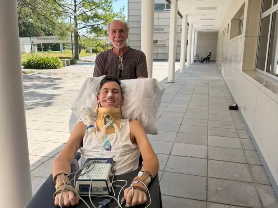 Juan Cruz Yacopini se recupera en Buenos Aires del accidente que sufrió en diciembre del 2024 en El Carrizal/ Fuente: Instagram Juan Cruz Yacopini