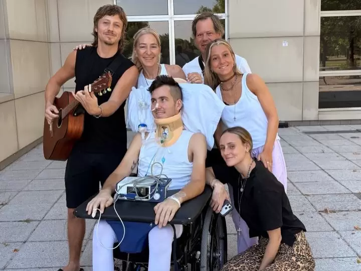 Juan Cruz Yacopini se recupera en Buenos Aires del accidente que sufrió en diciembre del 2024 en El Carrizal/ Fuente: Instagram Juan Cruz Yacopini