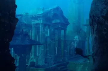 "Fue una potencia comercial y un terremoto la hundió: qué hay dentro de la ciudad hallada en el fondo de un lago"