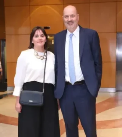 Federico Sturzenegger y su esposa