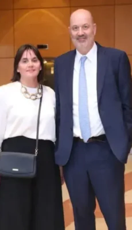 Federico Sturzenegger y su esposa