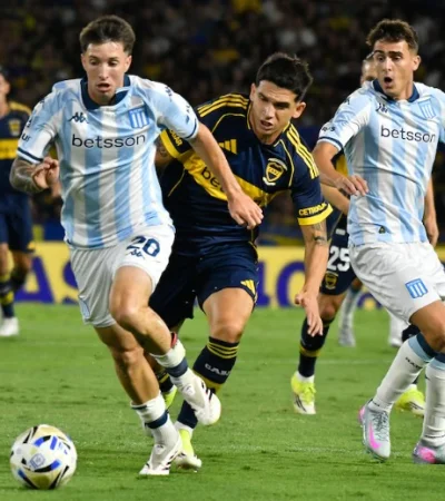 Boca y Racing no se sacaron ventaja en La Bombonera
