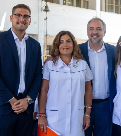 Stevanato acompañó el inicio de clases en Maipú