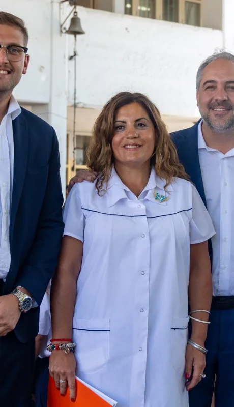 Stevanato acompañó el inicio de clases en Maipú