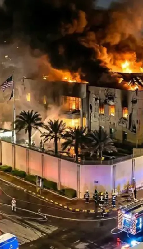 El presidente advirtió respuestas tras el impacto de drones iraníes contra la embajada de EE.UU.