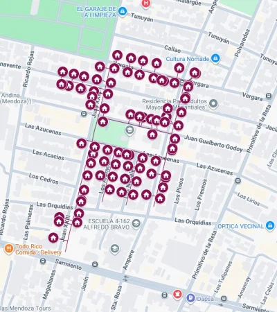 Zona de mantenimiento de líneas eléctricas.