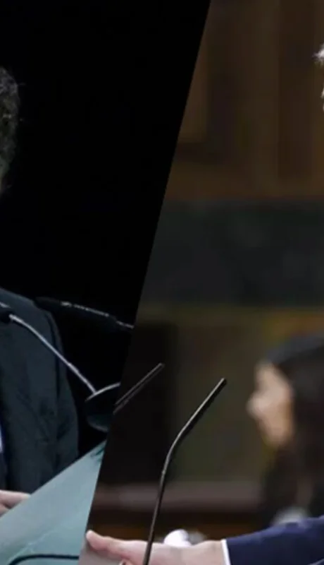 Javier Milei y Pedro Sanchez