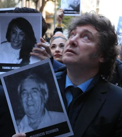 Javier Milei en el acto del 2025